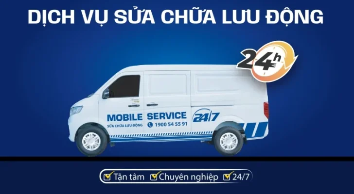 An tâm vận hành xe Tải, Bus xuyên Tết cùng dịch vụ sửa chữa lưu động 24/7 THACO AUTO (Mobile Service)