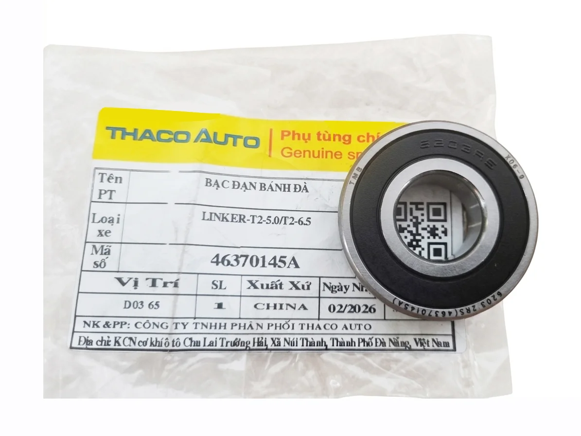 BẠC ĐẠN BÁNH ĐÀ 6203 - Tải - FUSO-CANTER 4.99/6.5E4/4.7/6.5-K200-K250-K200S-K200S-HB70-HD65-HD72 - 2023 - ME230018
