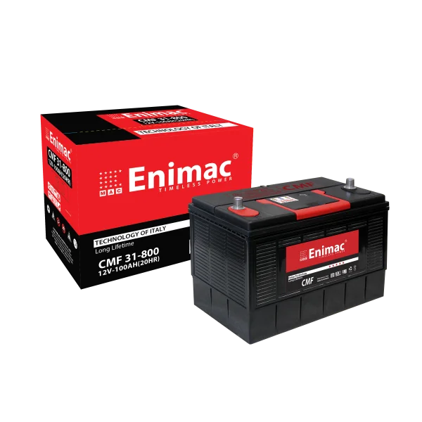 BÌNH ẮC QUY ENIMAC CMF31800 (12V-100H, BÌNH KHÔ)-XE TẢI-FRONTIER- K200/K250 - 2018 - CMF31800A