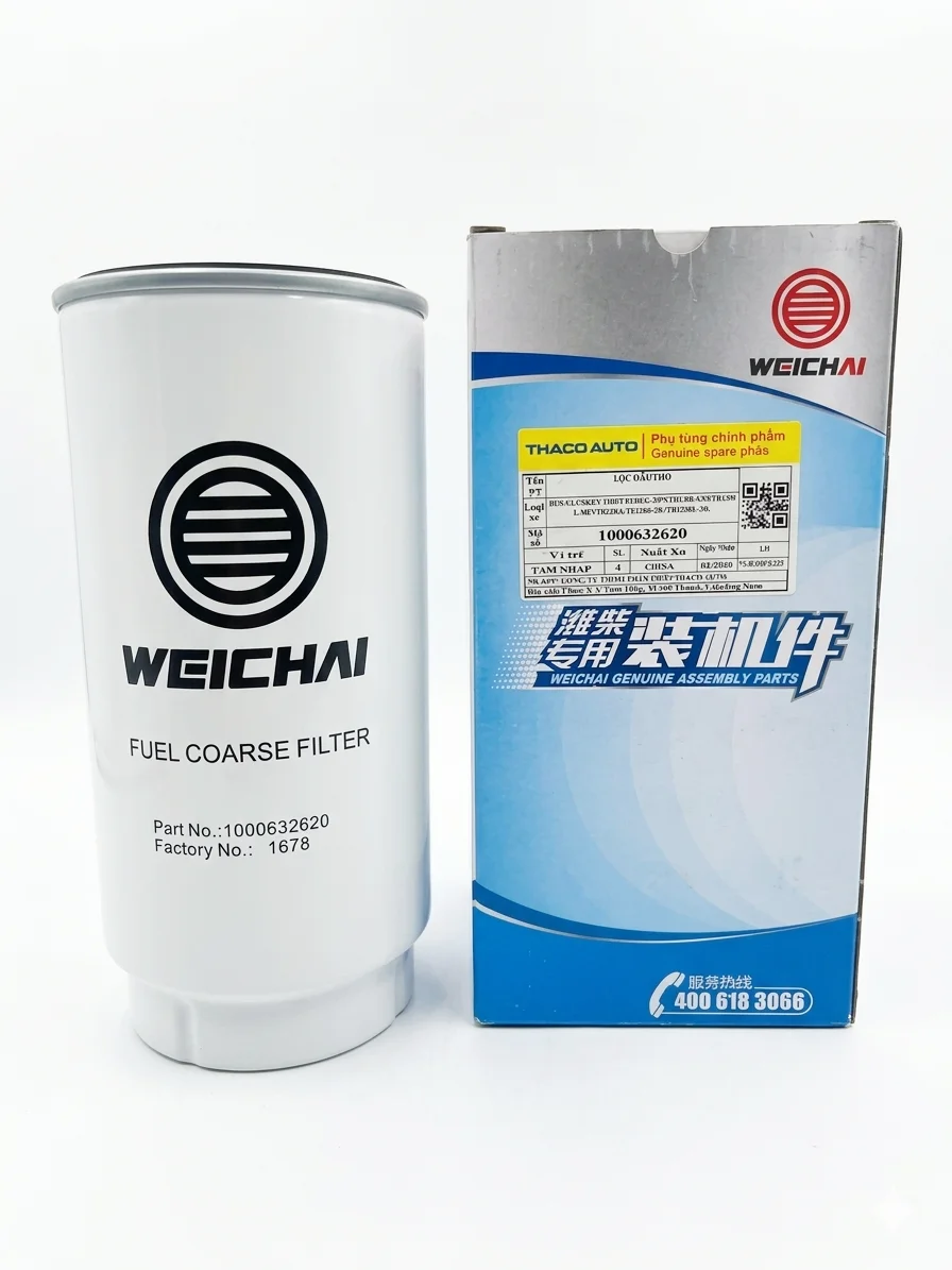 LỌC DẦU THÔ (LỌC TÁCH NƯỚC) - BUS-TB120S47C.E5.WP9H/TB120S47A.E5.WP10.5H/TB120SL-26P- 2025 - 1000632620- Mới 100%