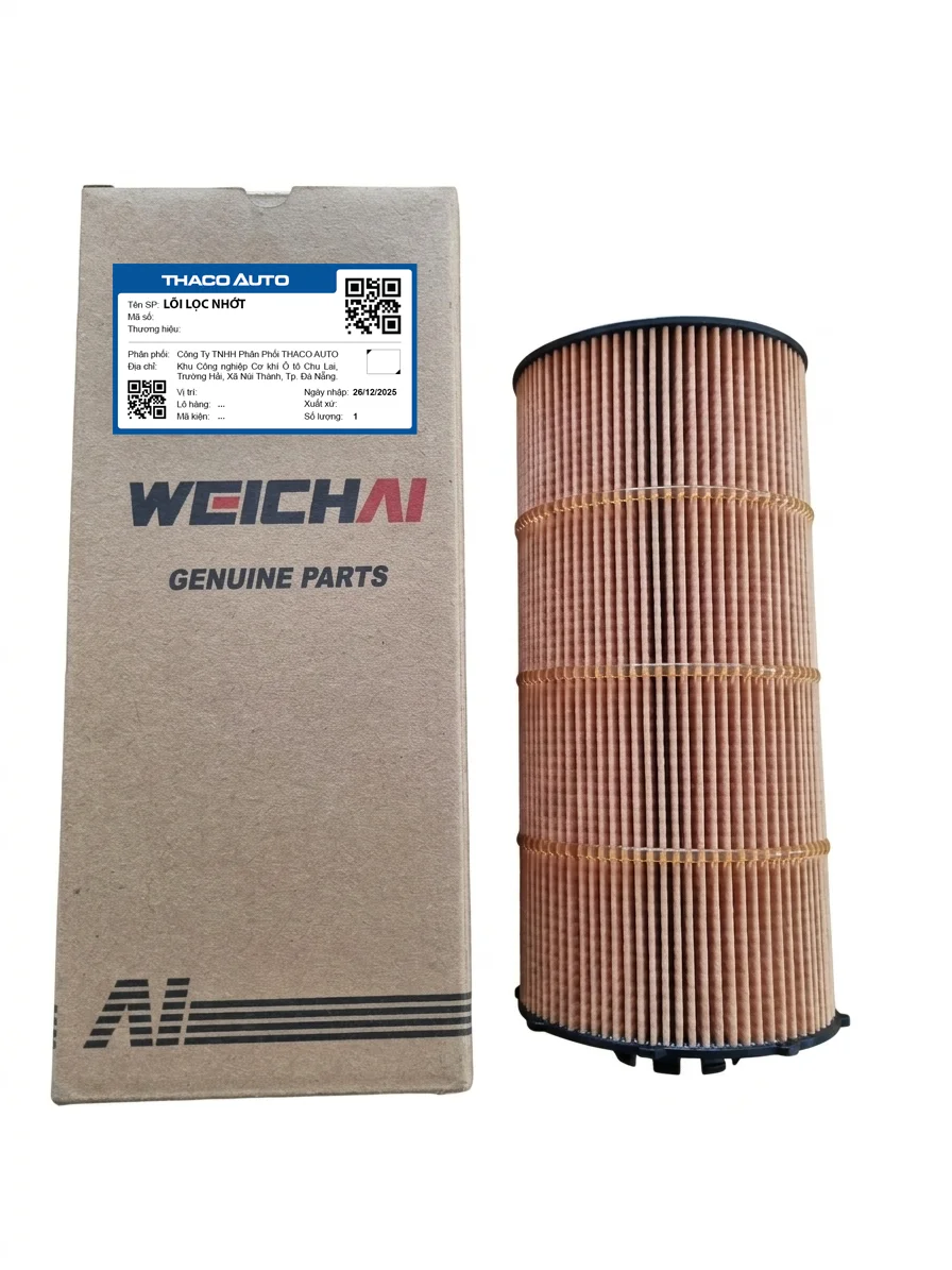 LÕI LỌC NHỚT - BUS-TB95S29A.E5.WP7 (270 Ps)/TB95S34A.E5.WP7 (270 Ps)/HOWO-NX 4X2- 2025 - 1002003545- Mới 100%