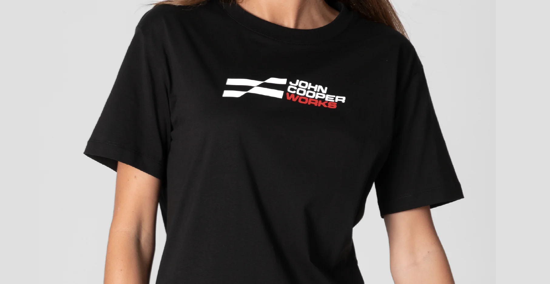 ÁO THUN NỮ MINI JCW-SIZE S-MÀU ĐEN-MỚI